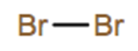 Structural representation of Bromine